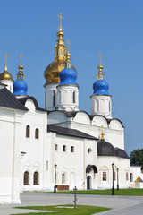 Fototapeta na wymiar Sofia Assumption Cathedral of the Tobolsk Kremlin, Russia.