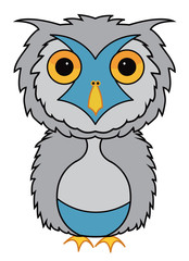 snow owl illustration