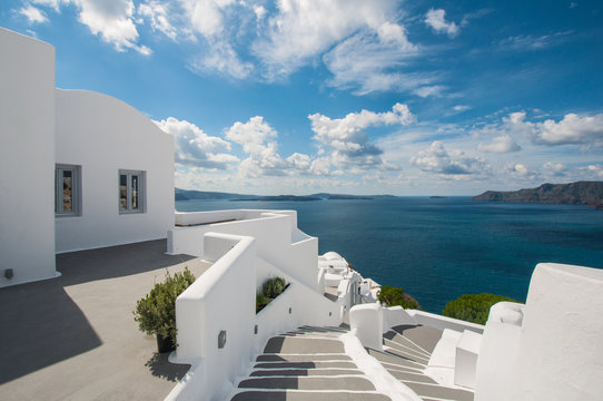 Stairway in Santorini