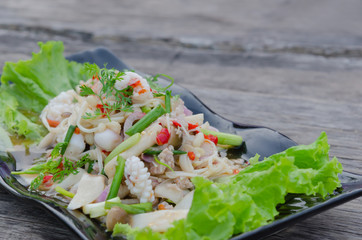 spicy seafood salad