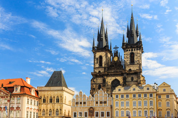 Fototapeta na wymiar Tyn Cathedral. Prague, Czech Republic