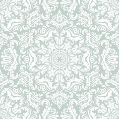 Damask Seamless  Pattern. Orient Background