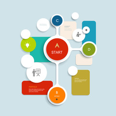 Minimal Infographics elements design