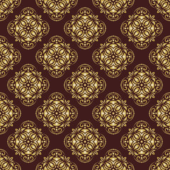 Orient Seamless  Pattern. Abstract Background