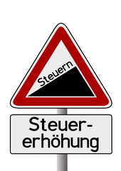 Obraz premium Anstieg Steuern