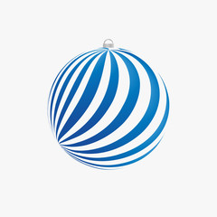 Xmas bulb with blue rays