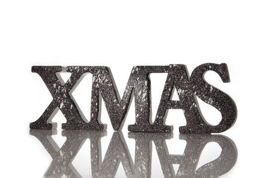 Xmas Schriftzug zu Weihnachten