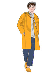 Fototapeta premium 大学生 男 私服
