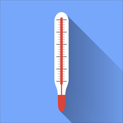 Vector flat thermometer