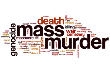 Mass murder word cloud