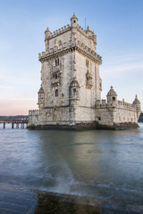 Fototapeta na wymiar Tower of Belem, located in Lisbon, Portugal.