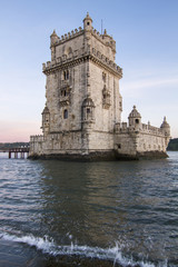 Naklejka premium Tower of Belem, located in Lisbon, Portugal.