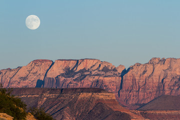 Naklejka premium full moon rising