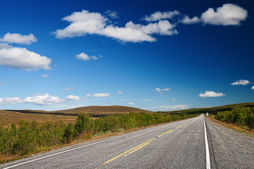 Fototapeta premium Hochgebirgsstraße in Norwegen