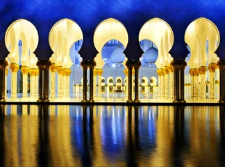 Papier Peint photo Lavable moyen-Orient White Mosque