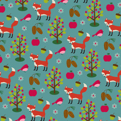 fox and pinecone pattern
