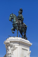 Fototapeta na wymiar equestrian statue of D.Jose I