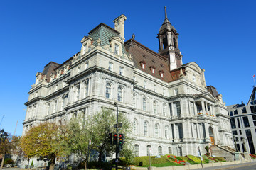 Montreal City Hall in old town Montreal, Quebec