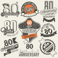 Vintage style 80th anniversary collection.