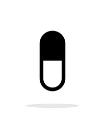 Pill Capsule icon on white background.