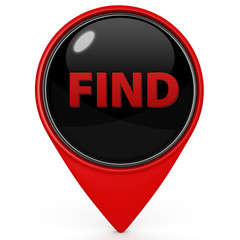 find pointer icon on white background