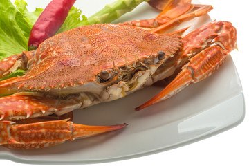 Boiled crab