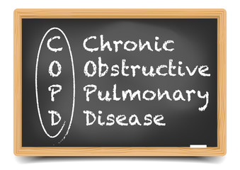 Obraz premium Blackboard COPD