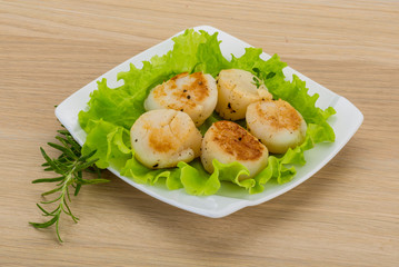 Grilled scallops