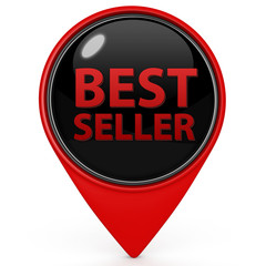 Best seller pointer icon on white background