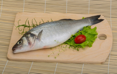 Raw seabass