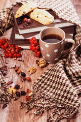 healthy tea with briar and guelder