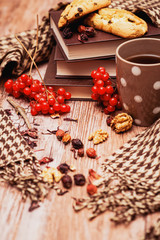 healthy tea with briar and guelder