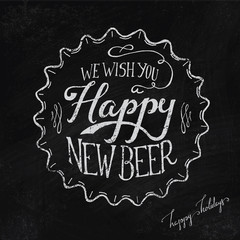 Unique handdrawn chalkboard decoration