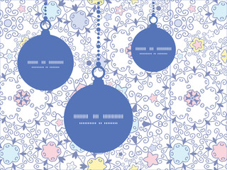 Naklejka premium Vector ornamental abstract swirls Christmas ornaments