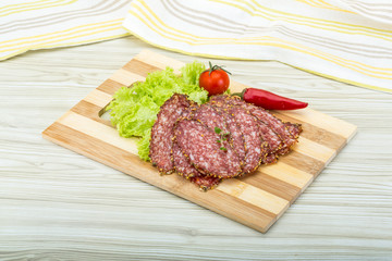 Sliced salami