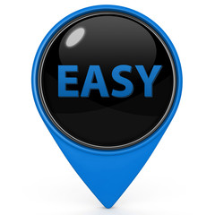 easy pointer icon on white background