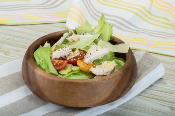 Caesar salad with chicken