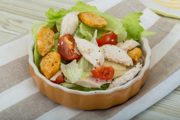 Caesar salad with chicken