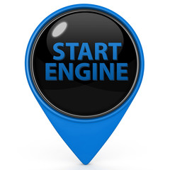 power pointer icon on white background