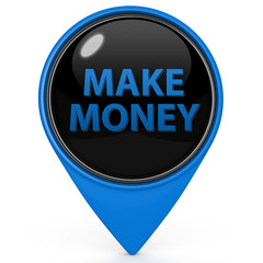Make money pointer icon on white background