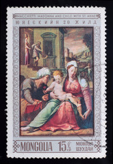 Post stamp. Macchietti