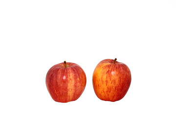 Two Gala Apples Isolated On White