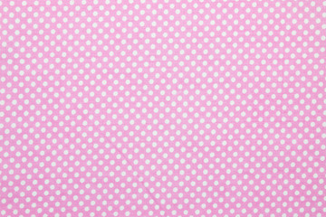 pink polka dot fabric