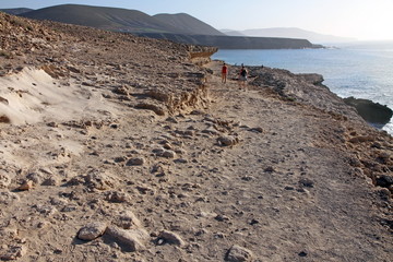 Fototapeta na wymiar Ajuy beach Fuerteventura Canary islands Spain