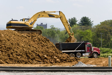 Heavy Construction Equipment With Dump Truck © Carolyn Franks