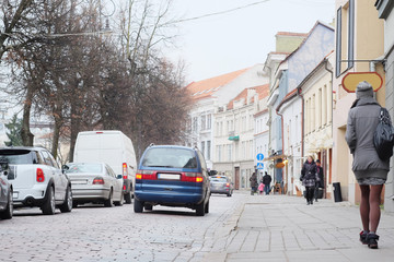 VILNIUS,LITHUANIA, November 17, 2014: view of the Vilnius city