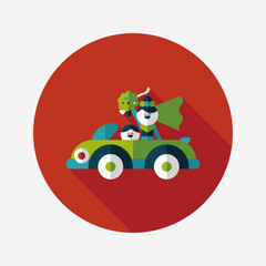 wedding couple flat icon with long shadow,eps10