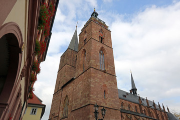 Fototapeta na wymiar Stiftskirche - Neustadt an der Weinstraße