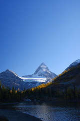 Fototapeta na wymiar Mountain in Canadian Rockies with blue sky