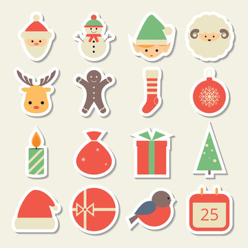 Christmas icons.